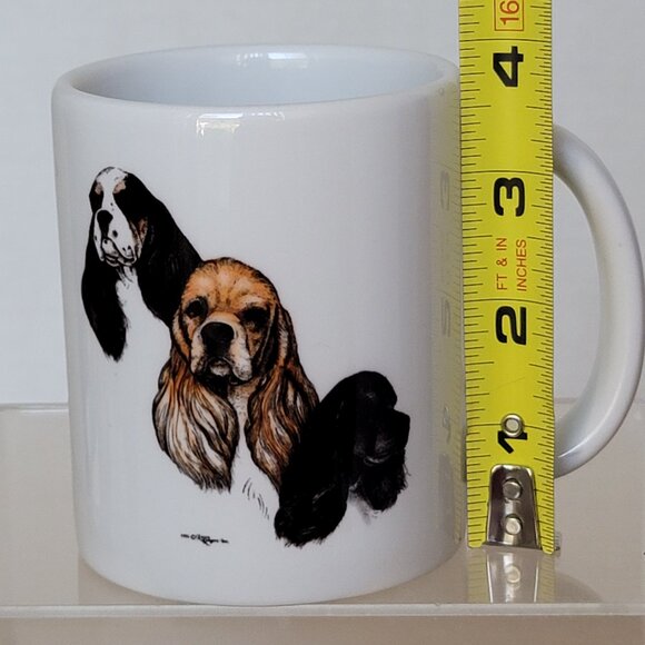 Vintage Laura Rogers Inc. USA 1995 Cocker Spaniels Dog Ceramic Coffee Mug - Picture 11 of 12